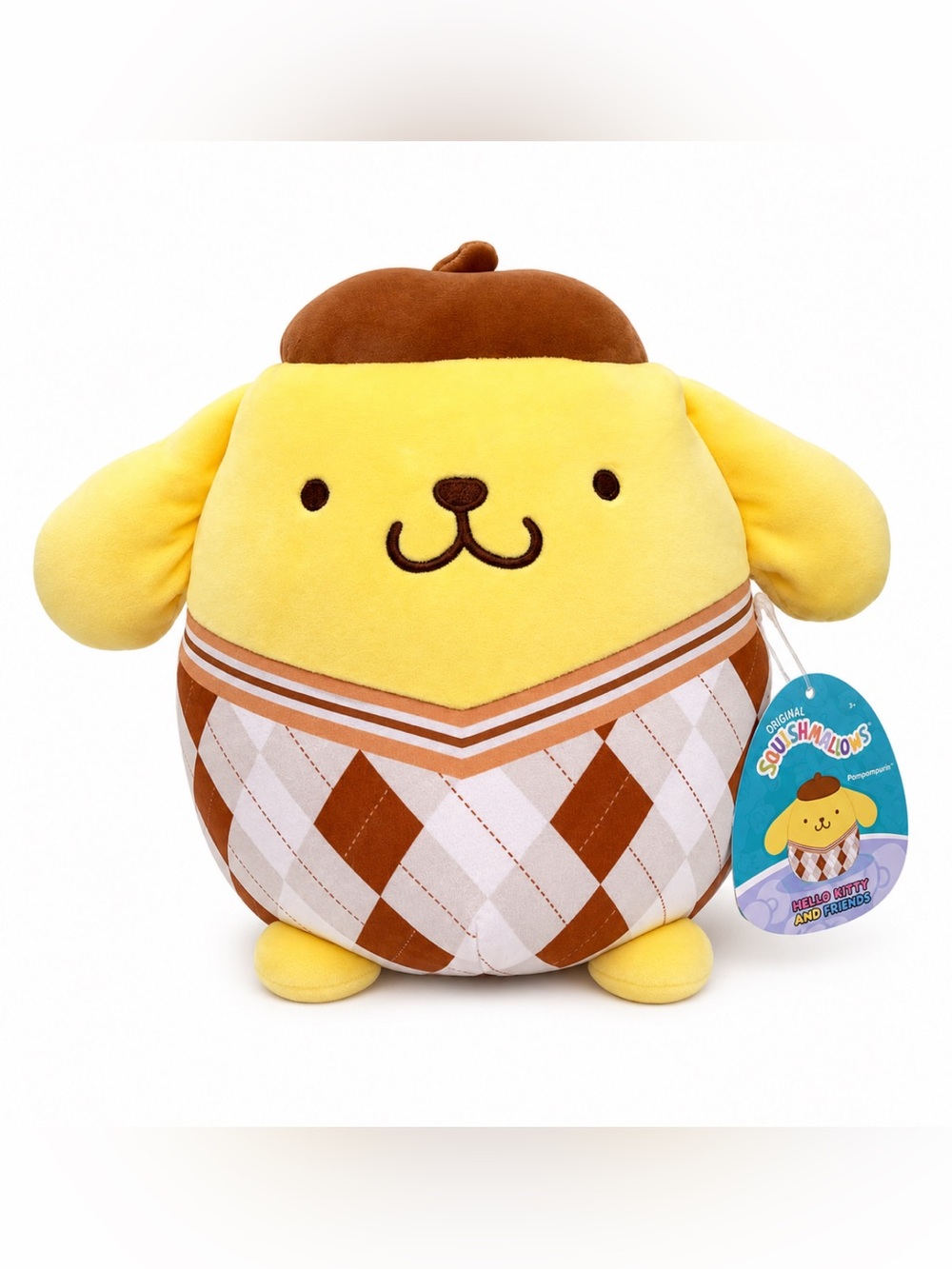 Squishmallows Pompompurin Plush - Yellow & Brown Accents